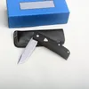 New Butterfly 601 Flipper Folding Knife D2 Stone Wash Tanto Blade G10 with Stainless Steel Sheet Handle Survival Tactical EDC Pocket Knives