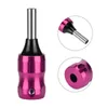 24mm diameter 2mm screw tattoo handle short rose Red five-claw electroplated aluminum alloy ordinary needle 1pc