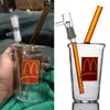 14 mm małe proste platformy olejne Glass Glash Glash Water Bongs grube bąbelek Shisha Water Rure Paling Bong Art