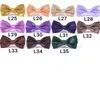 Partihandel bowtie mens dickie bow slips bindningar bundna justerbara bröllop prom fasta färger vanlig siden 35 färger