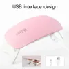 Home Nail Lamp 6w Mini Fingernail Dryer White Pink Uv LED Lamp Portable Usb Interface Very Convenient For HomeUse4767700