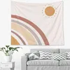 Nordic Minimalist Abstract Geometry Tapestry Bohemian Decoration for Bedroom Wall Rugs Indie Room Decor Mural J220804