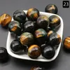 20 mm runde Perlen aus natürlichem Edelstein für die DIY-Schmuckherstellung, ohne Bohrloch, lose Reiki-Heilenergie-Steine, Kristallkugeln