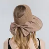 Breda randen hattar visir kvinnor utomhus solskyddsmedel solhatt matchar alla bundna stora brimta kvinnor i hela