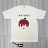 2022 NY NOAH TRE-färg Tryckta bokstäver T-shirt Wesselmann Face Tee Combed Cotton 220g Short Sleevet220728