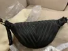 Bumbag midjeväska män kvinnor fanny pack Dam ceinture väskor äkta läder mobiltelefonfodral storlek 37x14x13 modell M53750