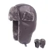 Berets traper czapki Wysokiej jakości polowanie na bombowce izolowany zimowy kapelusz 4 kolory klapa na uszach