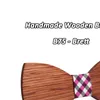 Simple Mens Suit Wooden Bow Tie For Groom Wedding Party Men Formal Wear Business Cravat Clothing Accessories