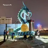Giant Inflatable Flying Dragon Halloween Mythical Monster 6m Air Blow Up Coiled Chinese Dragon Model For Outdoor Carnival Decoration