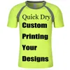 Imprimer nom broderie impression numérique CrossFit extérieur 100% Poly transpiration personnalisé cyclisme Quicy Dry Tees Jersey T-shirts 220607