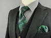 Färgglada 160 cm 63 Extra långt slipsuppsättning Blue Green Black Poots Tie och Pocket Square Wedding Gift Tie Drop L2207282685