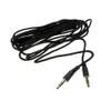 Aux flätan Auxiliary Cables 2m 3m 5m 3,5 mm hane till manlig guldpläterad plug-ljudkabel för bilens mobiltelefon MP3 / MP4 hörlurar högtalare