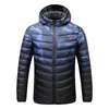 Jaqueta aquecida à prova d'água masculina USB inverno aquecimento elétrico ao ar livre Warm Sprot casaco térmico roupas de algodão aquecível s 220813