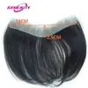 Mannen Haar Synthetisch v Frontale Toupet Dunne Huid Pu 0 05 0 14mm Vloop Pruik Indian Human Vervanging Systeem 6 inch stuk Natuurlijke Kleur 100% 0527