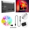 Paski LED Tło Light Pasek RGB IP65 Wodoodporny zgięcie z kontrolerem 5V interfejs USB wielokolorowy na imprezę atmosfery samochodowej menled s