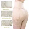 Hoge taille vrouwen lichaam shaper grote kont gewatteerde slipjes kant slanke bodyshaper ondergoed ondergoed shapewear sexy lingerie siliconen kont pad 26105977