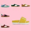 mens womens unisex fashion fur slippers faux-shearling slides Collaboration Low-Top Sneakers