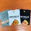 2022ss Human Made Pizza T-shirt Men Women High Quality Cheese Graphic Tee Oversize Tops Summer Short SleeveT220721