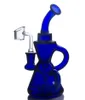 8.2inchs Recycler Dab Rigs Oil Bong Thick Glass Hookahs Shisha Smoking Pipe Beaker With 14mm banger