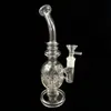 Nieuwe Hollow Out beker eierolie Rig met percolator Glass Recycler Oilrig Glass Bongwaterpijpen 14,4 mm Verbinding