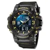 Smael 2022 gr￤ns￶verskridande Ny vattent￤t sport Watch Men's Multi-Functional Luminous Cool Electronic Watch Gift A8