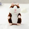 Aprenda a repetir o pequeno hamster brinquedo de pelúcia falando Boneca Gravata Sonal de crianças para presentes 220418