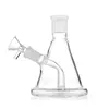 Compact 5.2-Inch Ash Catcher: 18mm to 14mm Female Joint, Diffused Downstem Percolator, Clear Color