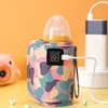 Baby Bottle Warmers Portable Travel USB Insulation Warmer Bag Infant Feeding Milk Bottle Heated Baby Accessories chauffe biberon 220512