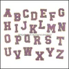 Narzędzia do szycia odzież 5.5Cm litery cekiny Chenille łatka haftowana alfabet na plastry torby czapki ubrania filcowa litera odzieży Diy