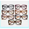Fashion Sunglasses Frames Trendy Square Glasses Frame For Women Vintage Oversized Leopard Clear Optical Eyeglasses Female EyewearFashion