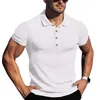 Polos para hombre Camisas de hombre de punto de manga corta casual de verano Polos Slim Solid Men camiseta Polo Homme S-5XL Ropa de hombre 220727