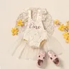 FocusNorm Born Baby Girls Romper Dress Mesh Lace One Print Little Princess Party Dress Summer Cofmy 220525