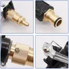 Water Gun & Snow Foam Lance Practical Garden High Pressure Metal Hose Nozzle Car Wash Sprayer Adjustable Copper Cleaning ToolWater