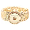 Braccialetti rigidi gioielli Jaynalee Ginger Snaps misura 18 mm o 20 mm per le donne uomini regalo Gjb80471 Consegna di goccia 2021 Fbxes