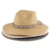 Chapeau de Soleil de Plage pour Femmes Hommes Chapeau d'Ombrage Femme Homme Printemps Eté Panama Jazz Top Cap Fille Paille Large Bord Chapeaux Femmes Hommes Casquettes de Mode Chapeau de Soleil Accessoires de Plein Air