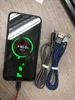 Cabo de carga USB rápido 3.6A Micro USB Data Telefone para iPhone Nylon Brain Cables