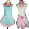 New Retro Aprons for Women Vintage Aprons Cooking Kitchen Aprons Plus Size with Extra Ties Chef Bib Apron Dress Gift 201007