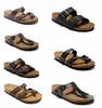 2022 Arizona Nouveauté Summer Beach Pantoufles Sandales Casual Double Boucle Sabots Sandalias Femmes Hommes Slip sur Flip Flops Chaussures 34-45