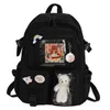 Backpack Style Bag2022 Mulheres fofas Escola de nylon de bolso múltiplo para estudantes feminino feminino Kawaii Laptop Pack Mochila 220723