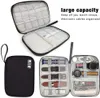 Bolsa de armazenamento de gadgets à prova d'água Caso de acessórios eletrônicos portáteis para carregador de cordão Bolsas de viagem para fone de ouvido com disco rígido