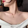 Cadeias coreanas figura geométrica Conjunto de colar de colar de ouro Auger colar de moda Summer 2022 Woman est material