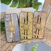 Case Mobile Phone Comple Sun Flower Diamond Cover Clet Woman Case for iPhone13 13Promax 12 Pro Max 12 11 7 8 Plus Silicone Material أحدث حالة حامل أزياء على طراز أزياء