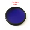 67mm UV IR Pass Camera Filter with ring ZB2 BG3 380nm Dual Bandpass Violet Blue GLass286P