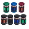 Newest 63mm Diameter Herb Grinder Smoking Accessories 4 Parts Tobacco Grinders Zinc Alloy Crusher Cigarettes Grinder