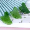 Forma de amor calidad rosa Cuarzo rosa rosa Jade Guasha Tablero Rascador de piedra natural Chino Gua Sha pad