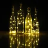 Strings Rechargeable Wine Bottle Lights 2M 20 LED Cork USB Copper Wire Fairy String Light For Holiday Wedding Christmas PartyLED