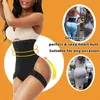 Manschette Tummy Trainer Frau Außergewöhnliche Shapewear 2-in-1 hohe Taille-Hüftlebepants Schwarz Nov99 H220418