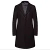 Luxury Wool Coat Men Autumn Winter Single Breasted Long Trench British Style Woolen Jacka Man Brand Clothing 5xl Men's Blends T220810