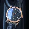 Ny Grand Complication Moon Phase 5396R-011 A2813 Automatisk herrklocka 5396 Vit Dial Stick Marker Rose Gold Case Brown Leather Watches Datum Twpp TimeZoneWatch
