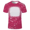 Lokale Lagerhause Großhandel Sublimation gebleichte Hemden Hitze Transfer Blind Bleichhemd gebleichte Polyester T-Shirts US MEN Women Party Supplies